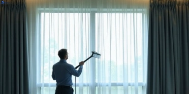 Commercial drapes cleaning service herston hotels offices