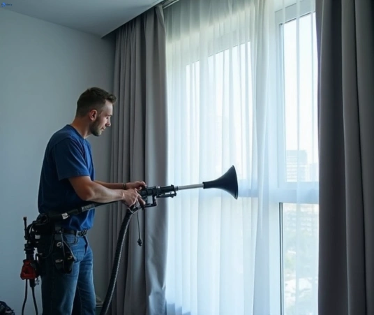 Professional drapes cleaning process tools Matty Curtain Cleaning herston